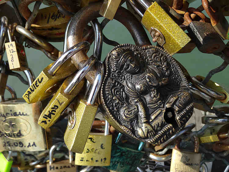 cadenas, pont, des, arts